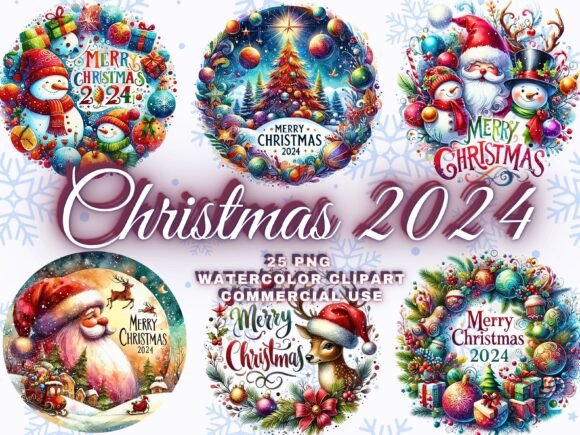 Christmas 2024 Christmas Ornaments Png Illustrations