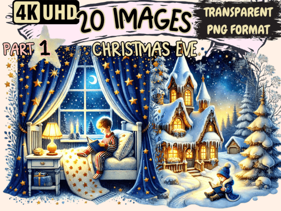 Christmas Eve Clipart P1 Review: Elevate Seasonal Illustrations