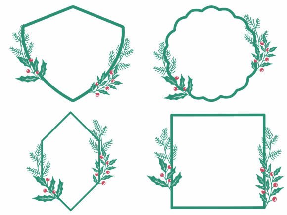 Christmas Frame Holly Tree Background Illustrations Review