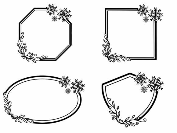Christmas Frame Line Art Illustration Review for Modern Designers