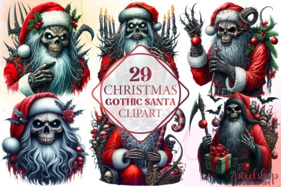 Christmas Gothic Santa Clipart: A Strategic Review for Digital Sellers