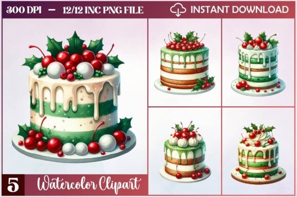 Christmas Layered Cake Clipart: A Practical Review for Digital Sellers