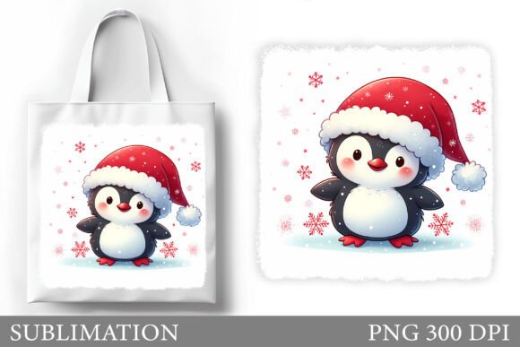 Christmas Penguin Tote Bag Design Review: A Fresh Take on Illustrations