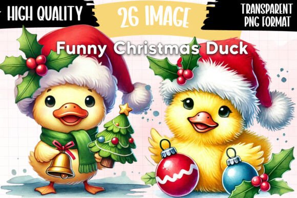 Funny Christmas Duck Sublimation Bundle
