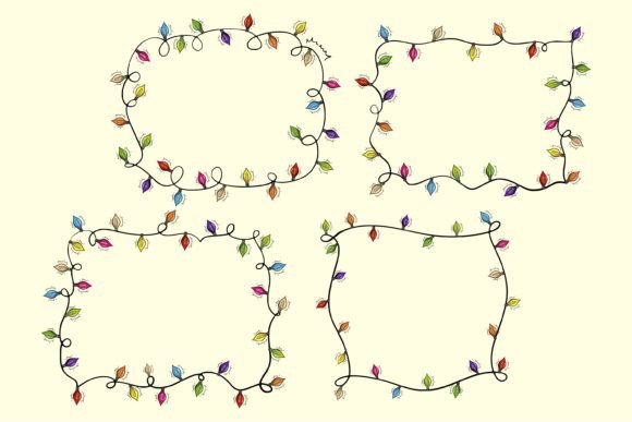 Light Bulb Frame for Christmas: A Designer’s Review of Festive Illustrations