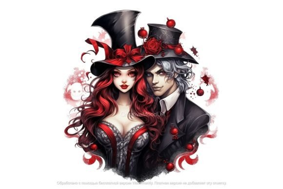 Pollen of Gothic Christmas. PNG Illustrations Review