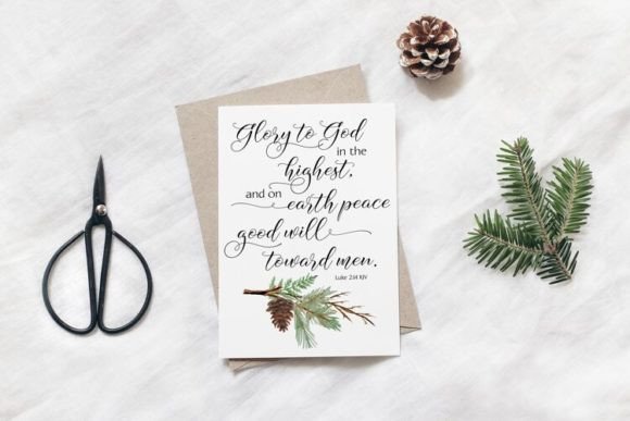 Printable Religious Christmas Card: A Seller’s Review of This Illustrations Asset