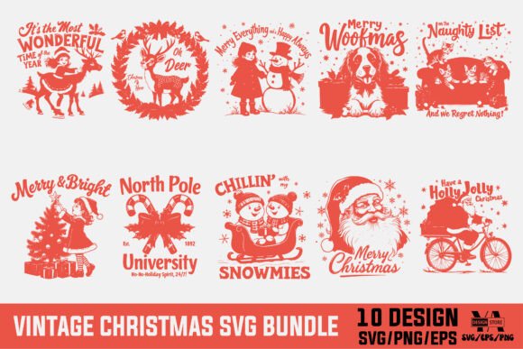 Vintage Christmas SVG Bundle Review
